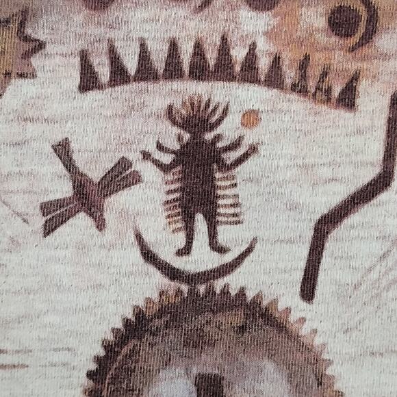 Vintage 1997 Native-American Shirt XL 25x31 Red Dreamcatcher - Picture 10 of 13